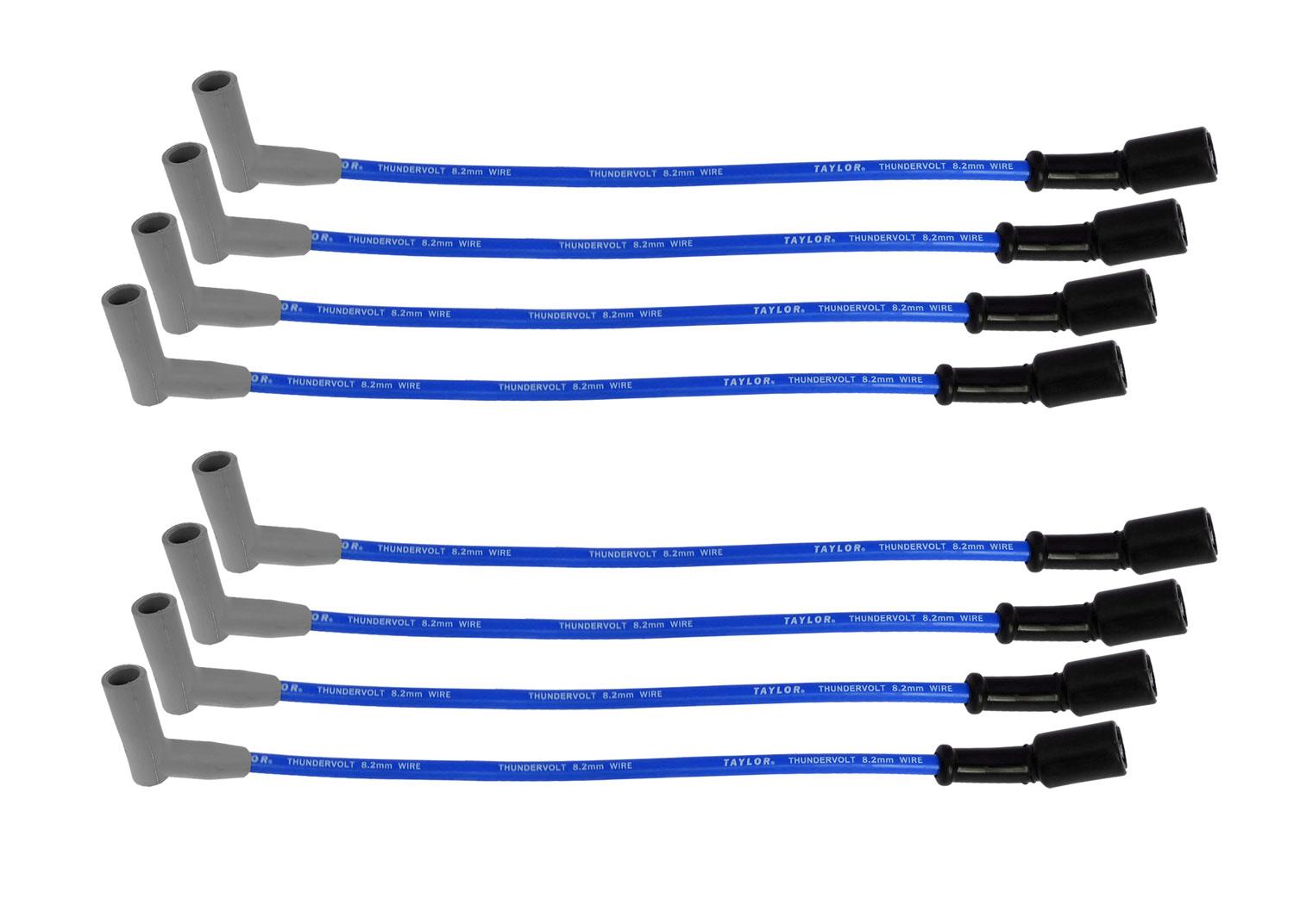 TAYLOR CABLE Thundervolt 8.2 8 cyl 12in 135 blue - 86646