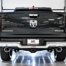 AWE 0FG Dual Rear Exit Catback Exhaust for 5th Gen RAM 1500 5.7L (with bumper cutouts) - Chrome Silver Tips - 3015-32005