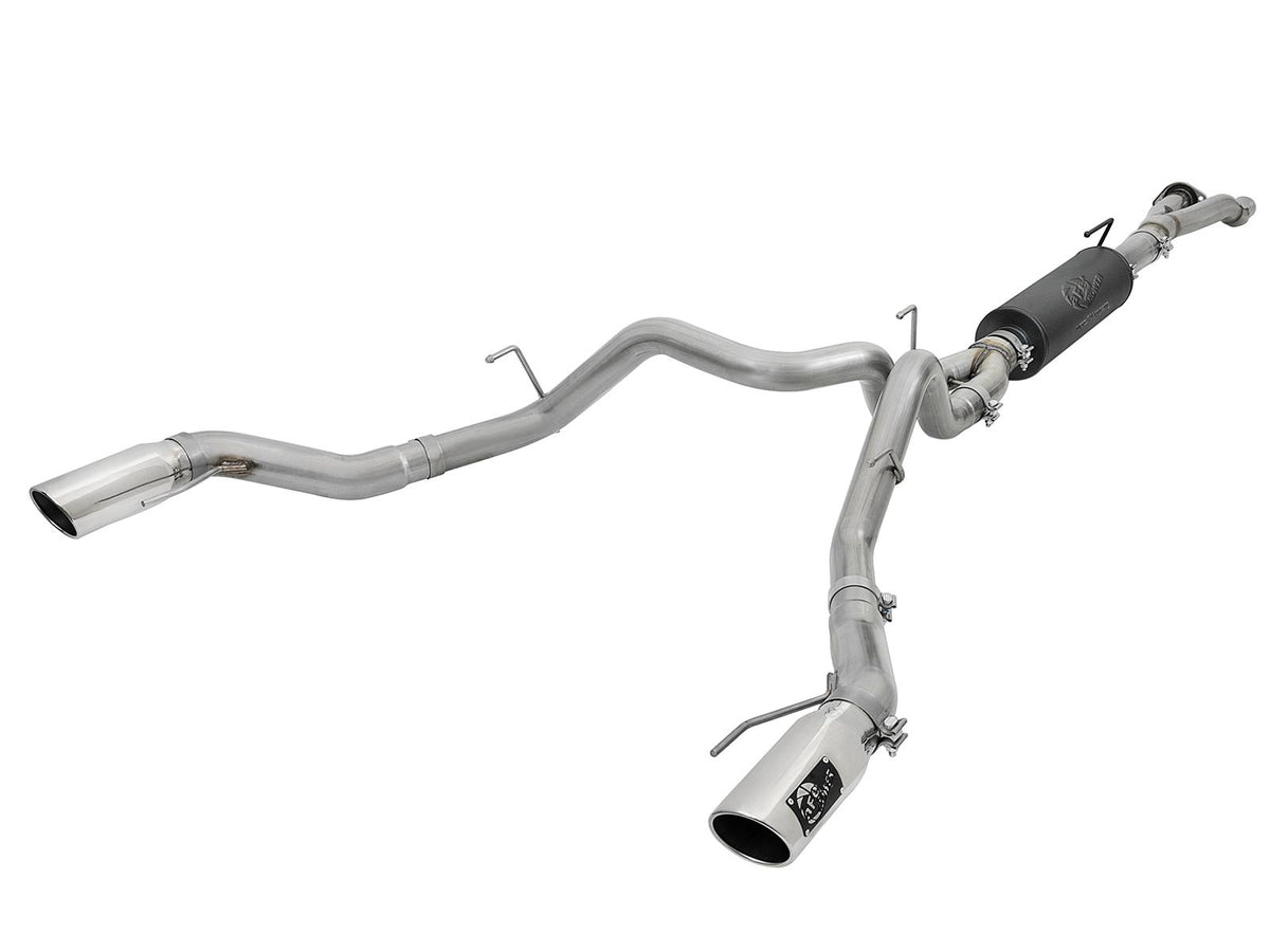 AFE MACH Force-Xp Cat-Back Exhaust System w/ Dual Polished Tip (2017-2020 F-150, F-150) - 49-33094-P