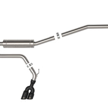 AFE Rebel Series 2-1/2 IN 304 Stainless Steel Cat-Back Exhaust System w/ Black Tip Ford Maverick 22-23 L4-2.0L (t) - 49-33144-B