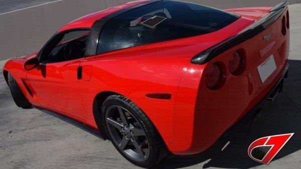 C7 Carbon C6-SS-CF 2005-2013 Base C6 Corvette ZR1 Carbon Fiber Side Skirts With Mudflaps