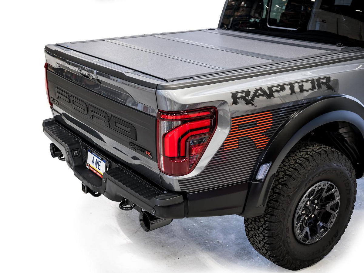 AWE SwitchPath Exhaust - Diamond Black Tips (2023-2025 F-150 Raptor R 5.2L) - 3025-33852