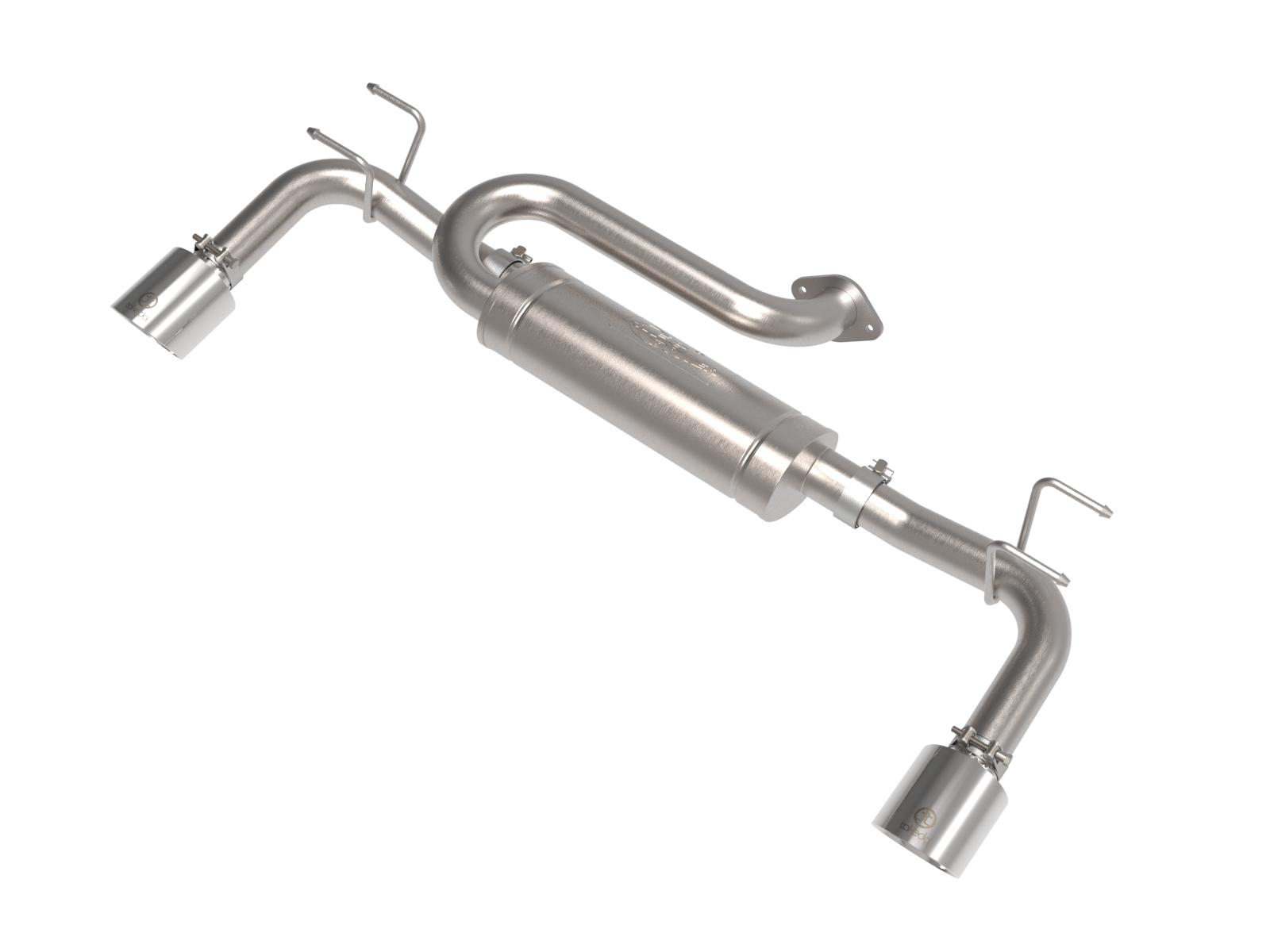 AFE Takeda 2-1/2 IN 304 Stainless Steel Axle-Back Exhaust w/ Polished Tip (2023-2025 CX-50) - 49-37036-P