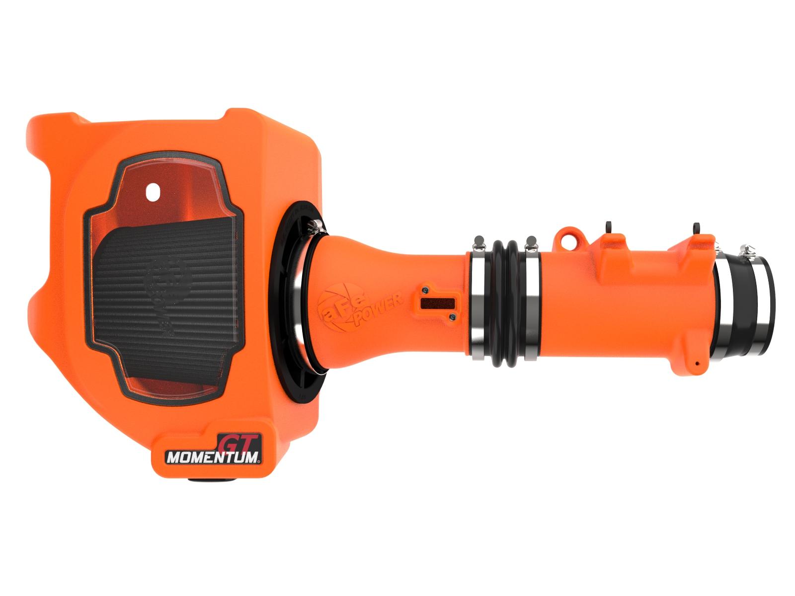 AFE Momentum GT Cold Air Intake System Orange w/ Black Pro 5R Filter (2022-2026 Ram, Jeep Fitments) - 50-70120KN