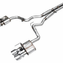 AWE SwitchPath Catback Exhaust - Quad Chrome Silver Tips (2024-2026 Mustang GT) - 3025-42650