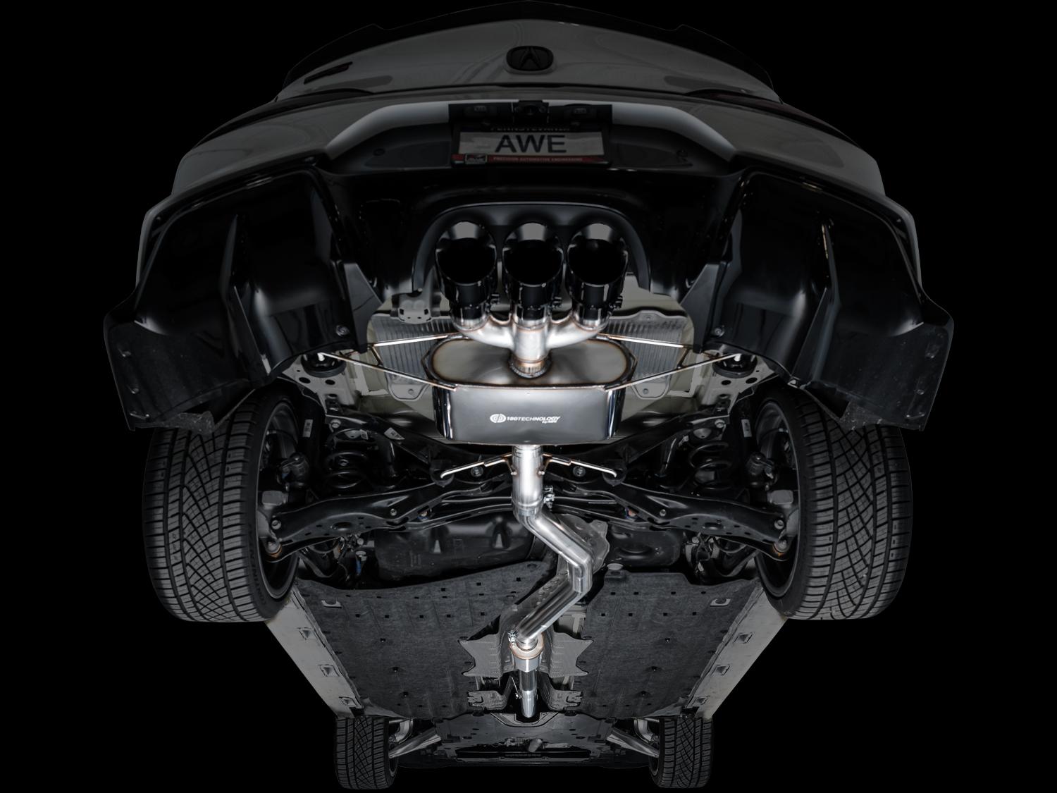 AWE Touring Edition Exhaust for DE5 Integra Type-S - Triple Diamond Black Tips - 3015-53335