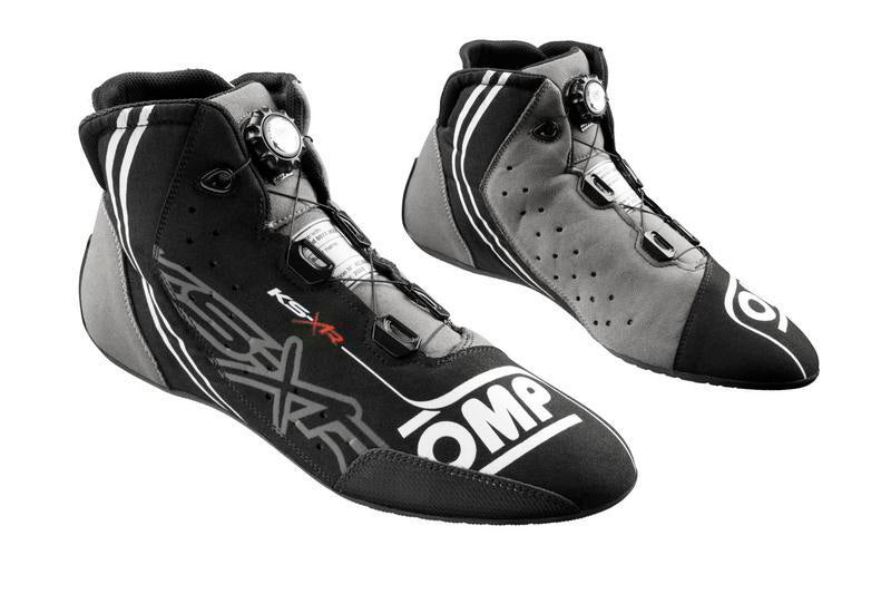 OMP KART SHOES KS-X FIA 8877-2022 BLACK/GREY/FLUO YELLOW SIZE 47