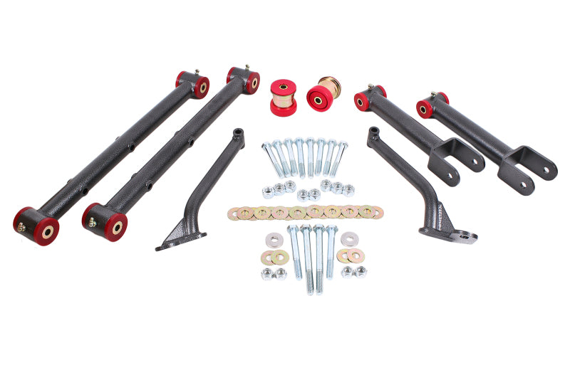 BMR Fabrication Rear suspension kit (TCA039, UTCA006, RB003, BK044, RH003) Black Hammertone (1978-1987 G-Body) - RSK468H