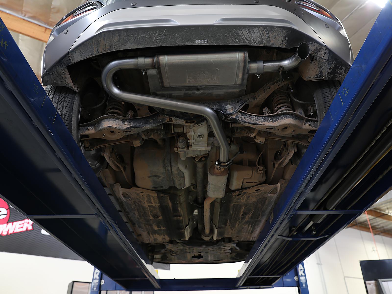 Takeda 2-1/2 IN 304 Stainless Steel Axle-Back Exhaust System (2018-2021 Hyundai Kona 1.6L AWD) - 49-37017