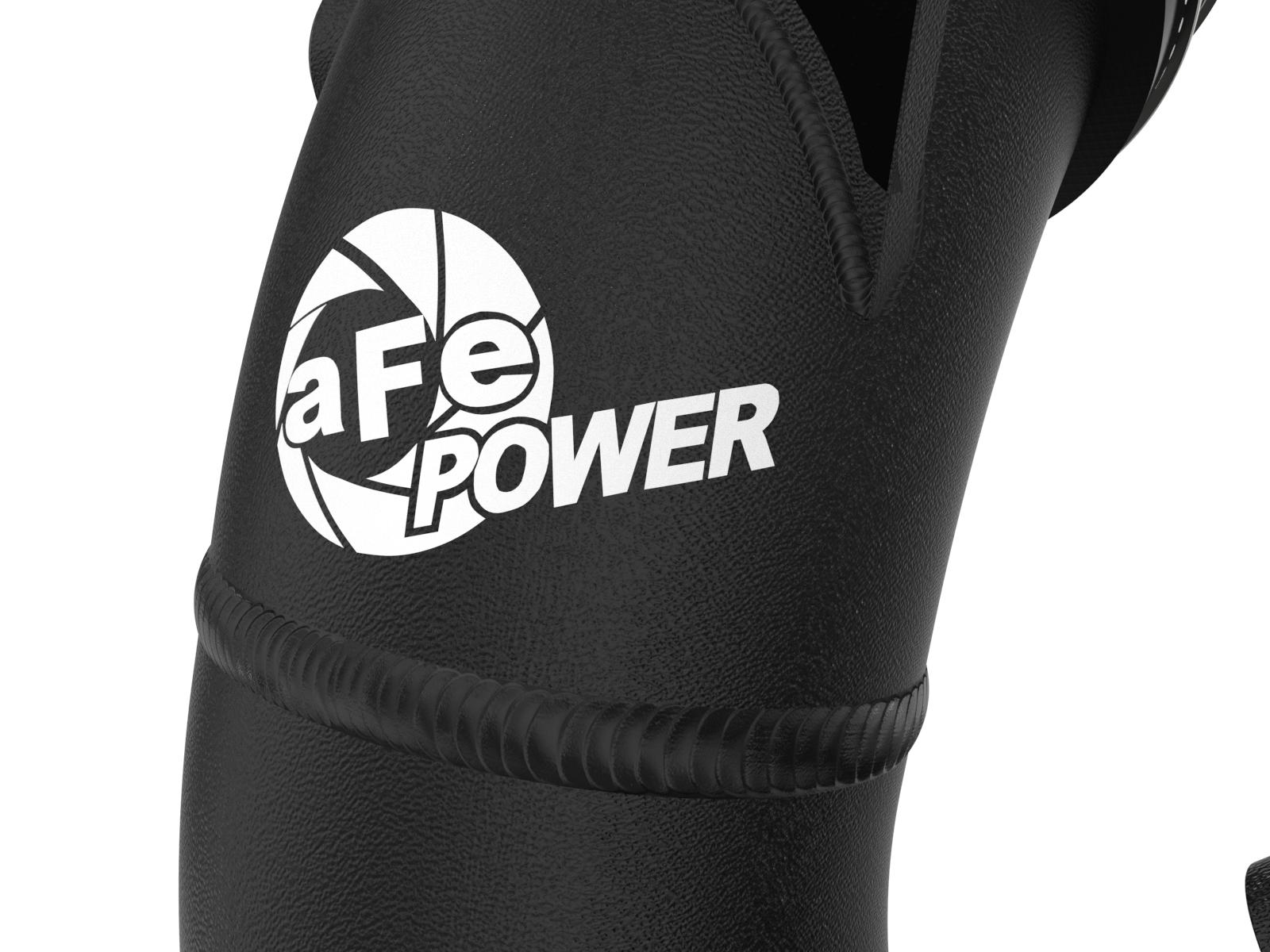 aFe BladeRunner 2.5" Aluminum Hot Charge Pipe - Black (2022 Toyota Tundra V6-3.5L) - 46-20568-B
