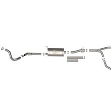 AFE Vulcan Series 2-1/2 IN to 3 IN Stainless Steel Cat-Back Exhaust System Black Toyota Tundra 2022 V6-3.5L (tt) - 49-36061-B