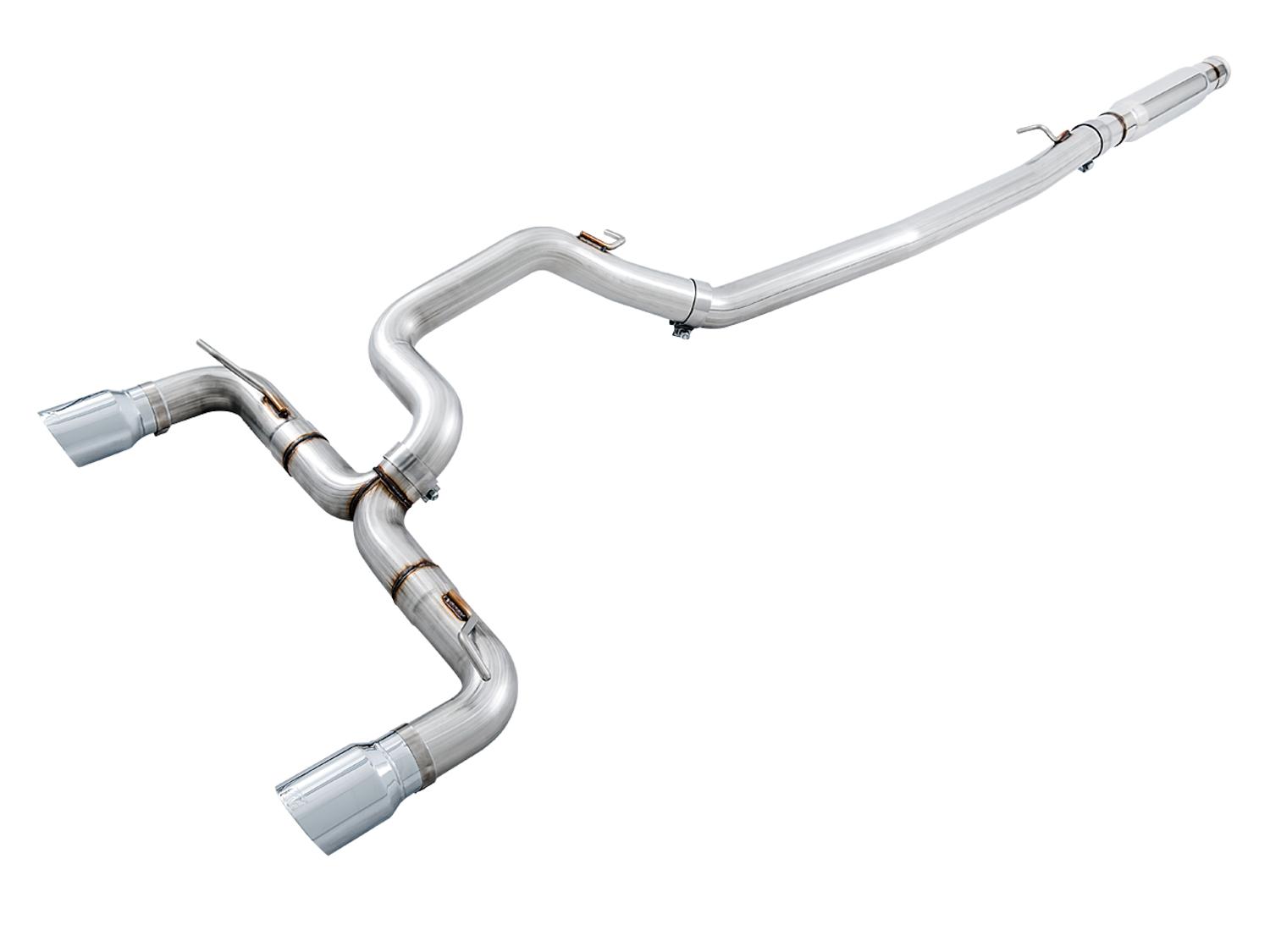 AWE 3020-32030 2016-2018 Focus RS Track Edition Catback Exhaust with Chrome Tips