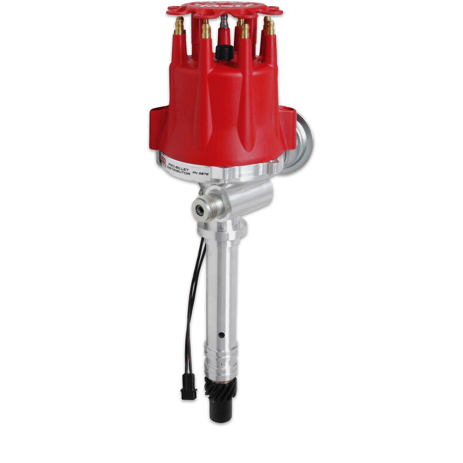 Msd 8572 Distributor, Corvette V8, Tach Drive With Vacuum Advance