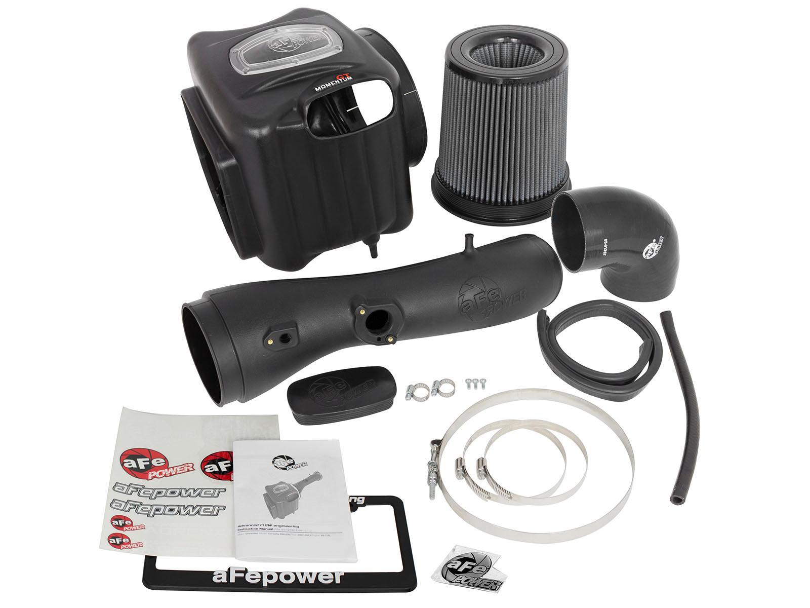 AFE Momentum GT Cold Air Intake System w/ Pro DRY S Media (2009-2015 Silverado 2500 HD, Silverado 3500 HD, Sierra 2500 HD, Sierra 3500 HD) - 51-74105