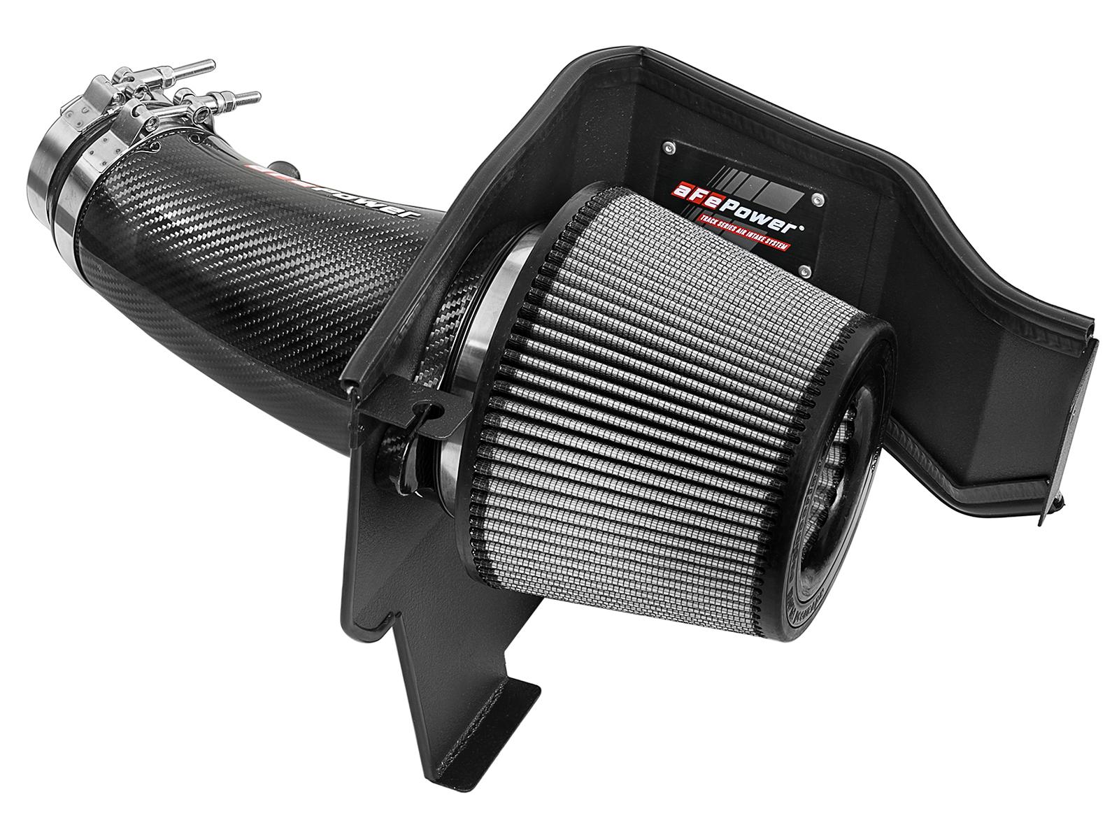 AFE Track Series Stage-2 Carbon Fiber Intake System w/ Pro DRY S Media (2011-2021 300, Challenger, Charger) - 51-12172-C