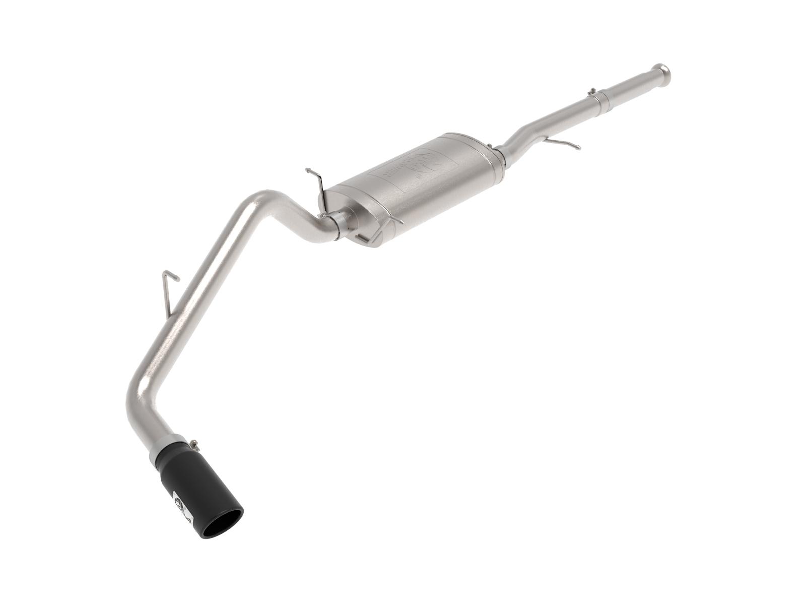 AFE MACH Force-Xp 3 IN 409 Stainless Steel Cat-Back Exhaust System w/ Black Tip - 49-44136-B