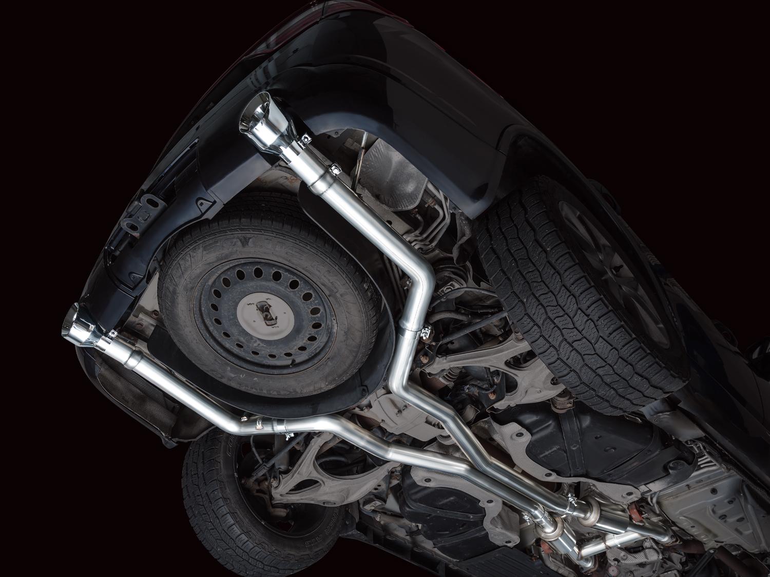 AWE Track Edition Exhaust - Chrome Silver Tips (2011-2024 Dodge Durango 5.7L) - 3020-32575