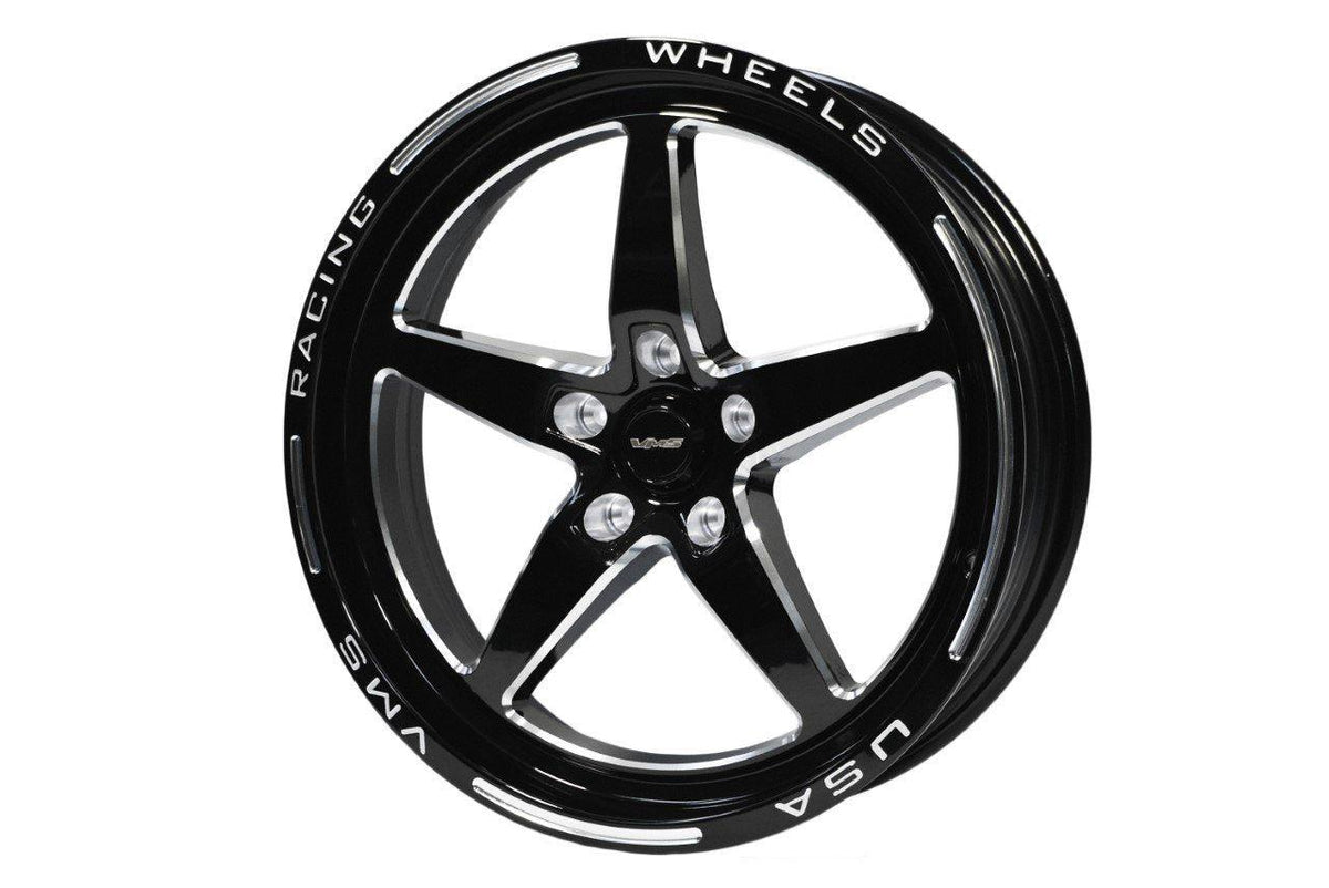 VMS Racing V-Star 18 x 5" Front Street Drag Race Wheel (2005-2026 Mustang w/ Brembos) - VWST087