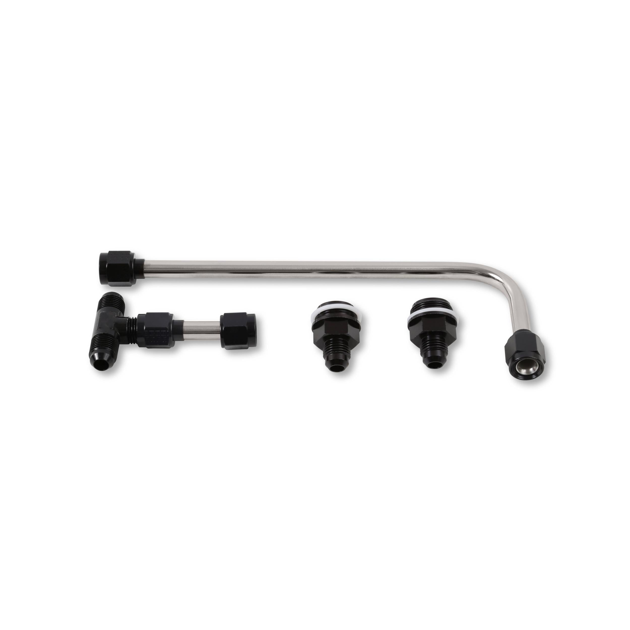 Quickfuel Dual Feed Fuel Line #6AN (Black). - 34-600BKQFT