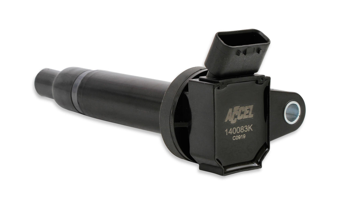 ACCEL Direct Ignition Coil Set; OEM Replacement; Black; Silicon Magnetic Steel Core; Set Of 8; - 140083K-8