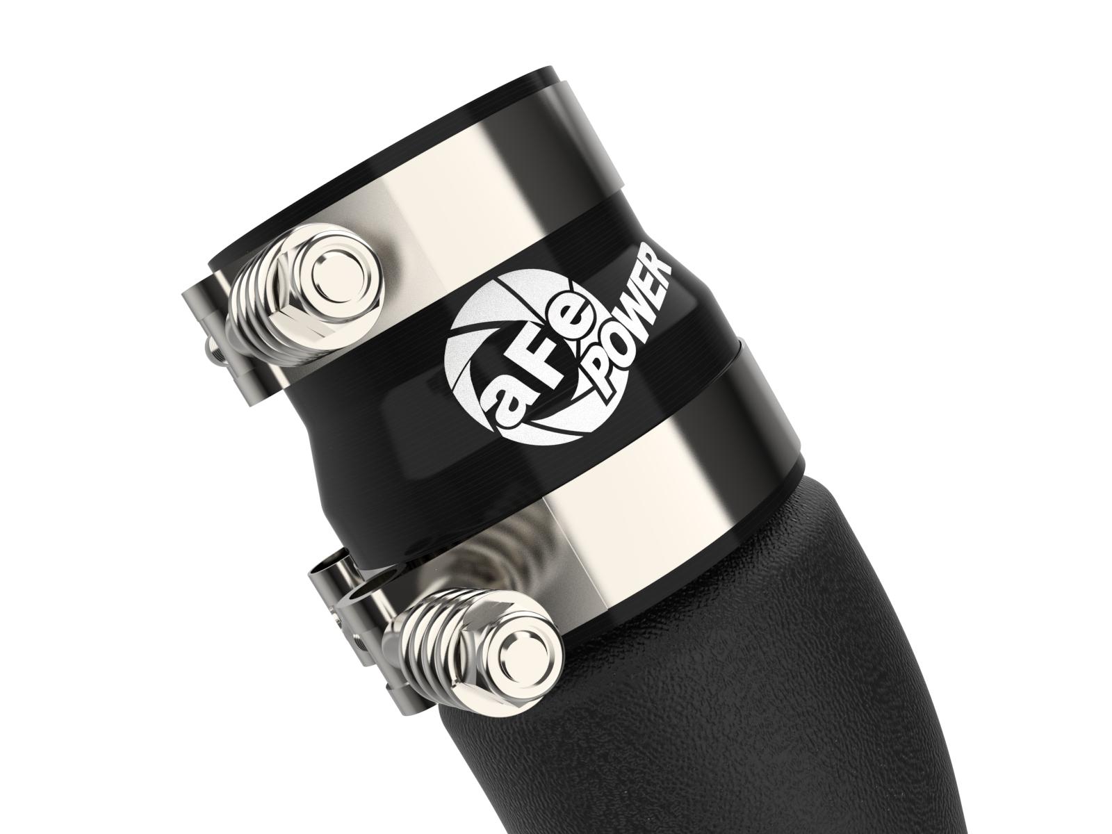 AFE BladeRunner 3" Aluminum Hot Charge Pipe - Black (2016-2019 Ram 1500 EcoDiesel V6 3.0L TD) - 46-20498-B