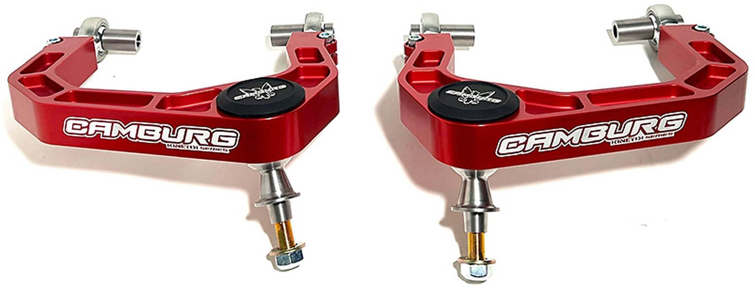 Camburg Kinetik V2 Performance Billet Uniball Upper Arms (Red) (2021-2025 Ford Bronco) - CAM-110214-RED