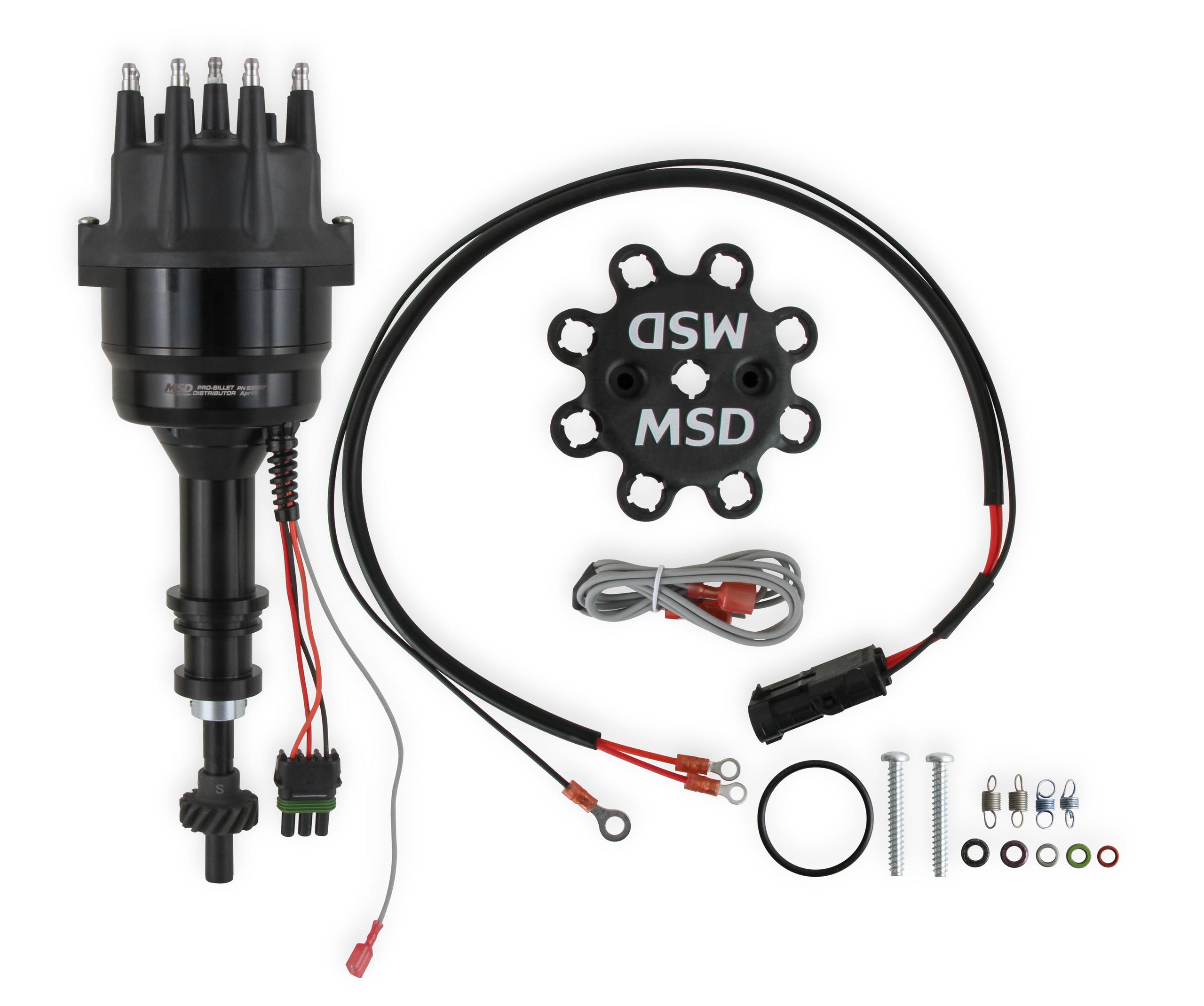Msd 835071 Black Rtr Mar. Dist. Ford 351-460,Stl Gr