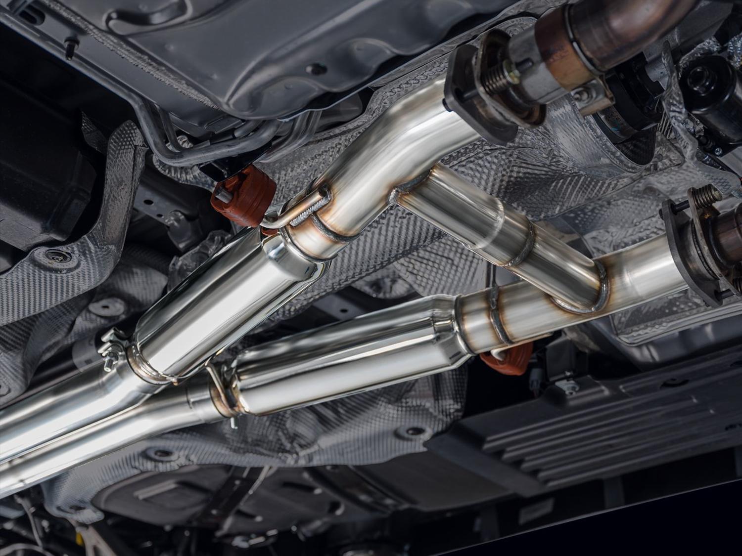 AWE Track Edition Exhaust - Diamond Black Tips (2018-2023 Dodge Durango 6.4L / 6.2L SC) - 3020-33952