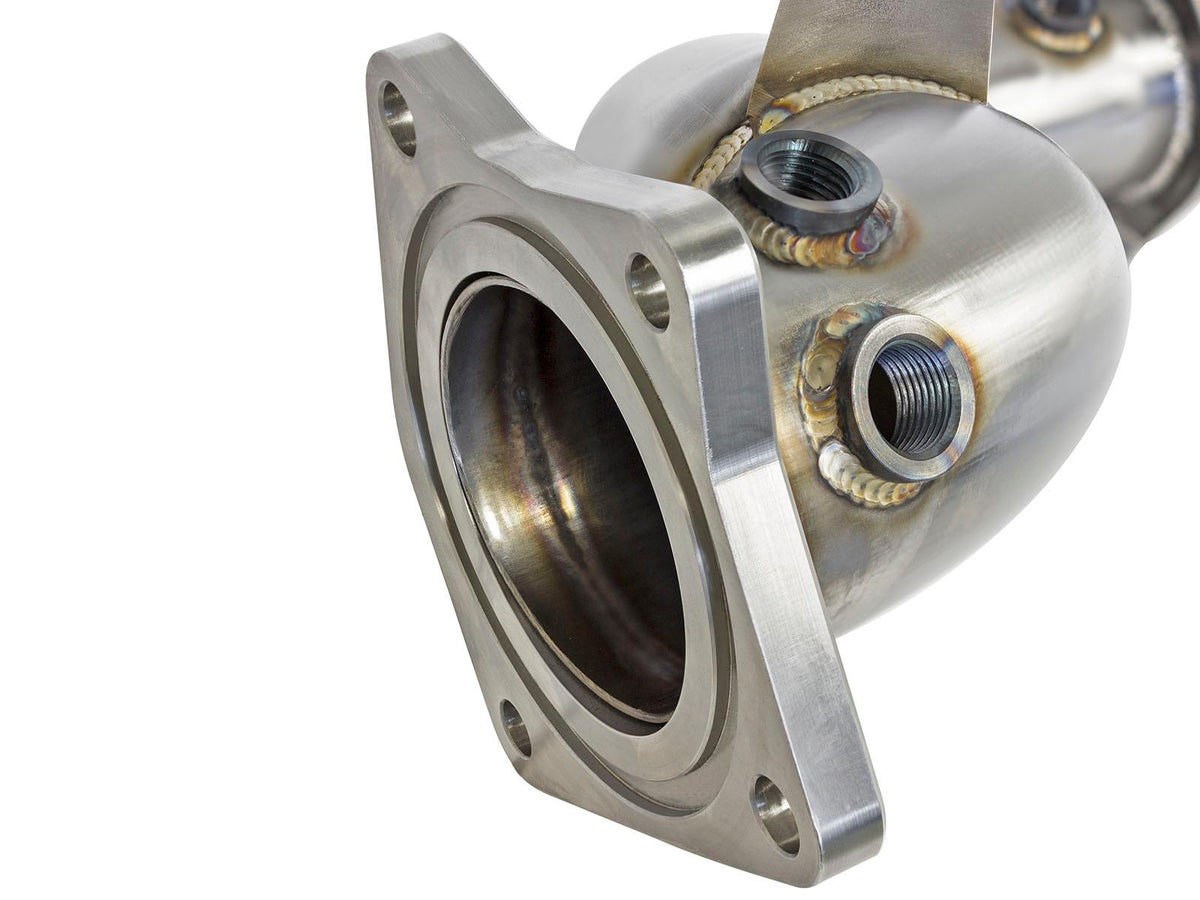 AFE Twisted Steel Down Pipe w/ Cat (2013-2017 ATS, Camaro) - 48-34126-HC