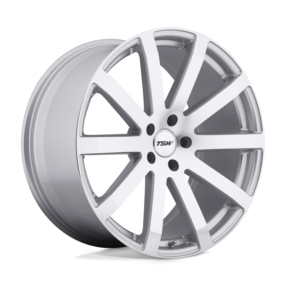 TSW Wheels Brooklands 17X8 in Silver W/ Mirror Cut Face - 5X100 Bolt, 35 Offset - 1780BRK355100S72