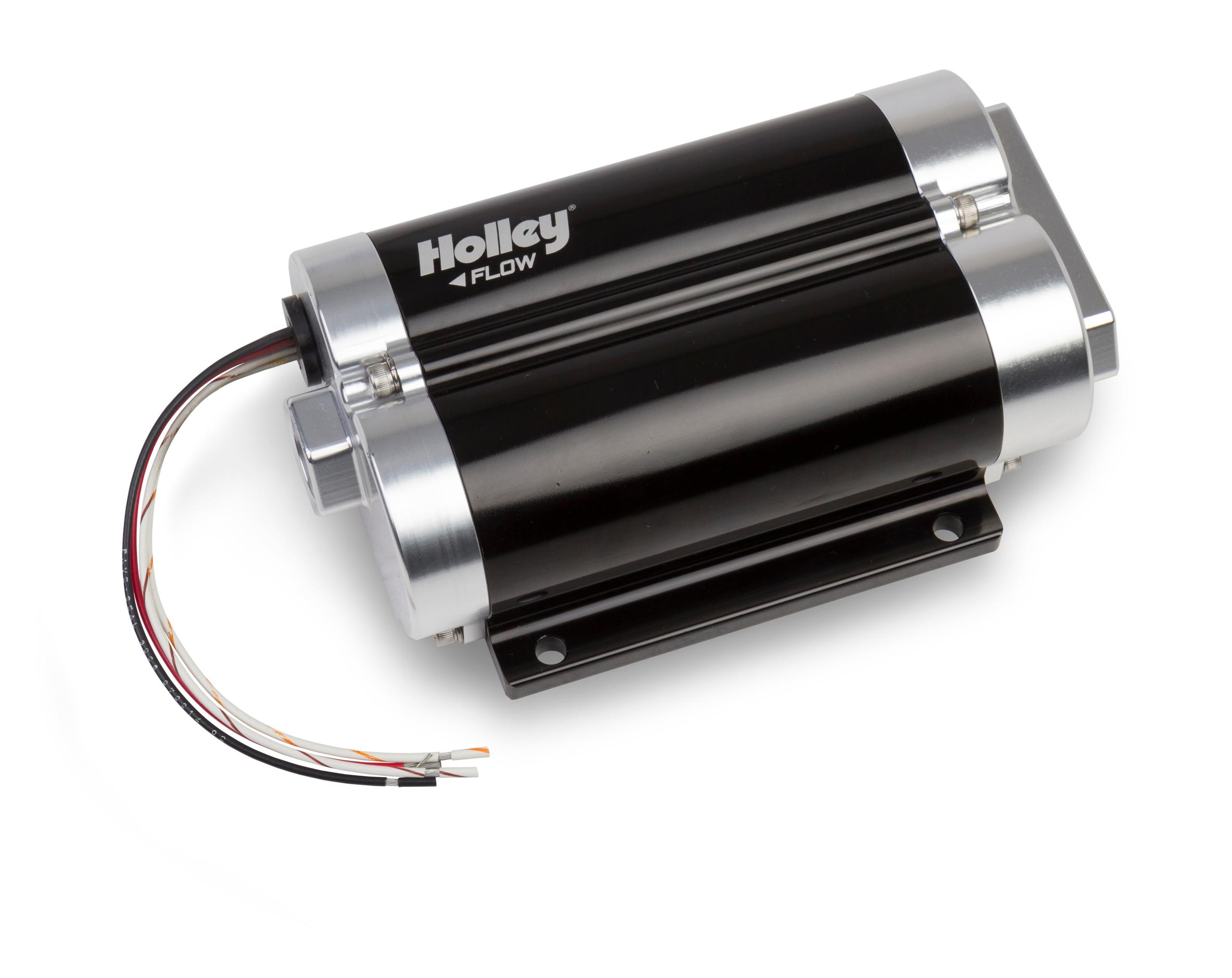 Holley 130 GPH Dominator In-Line Billet Fuel Pump (Dual Inlet).  - 12-1200-2