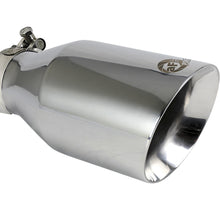 AFE MACH Force-Xp 304 Stainless Steel Clamp-on Exhaust Tip Polished (2-1/2 IN Inlet x 4-1/2 IN Outlet x 9 IN L) - 49T25454-P091