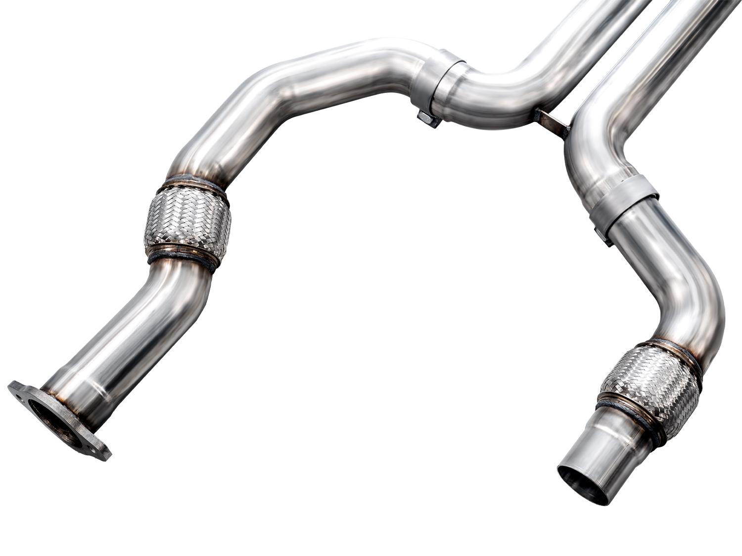 AWE SwitchPath™ Exhaust for Cadillac CT4-V Blackwing - Diamond Black Tips - 3025-43436