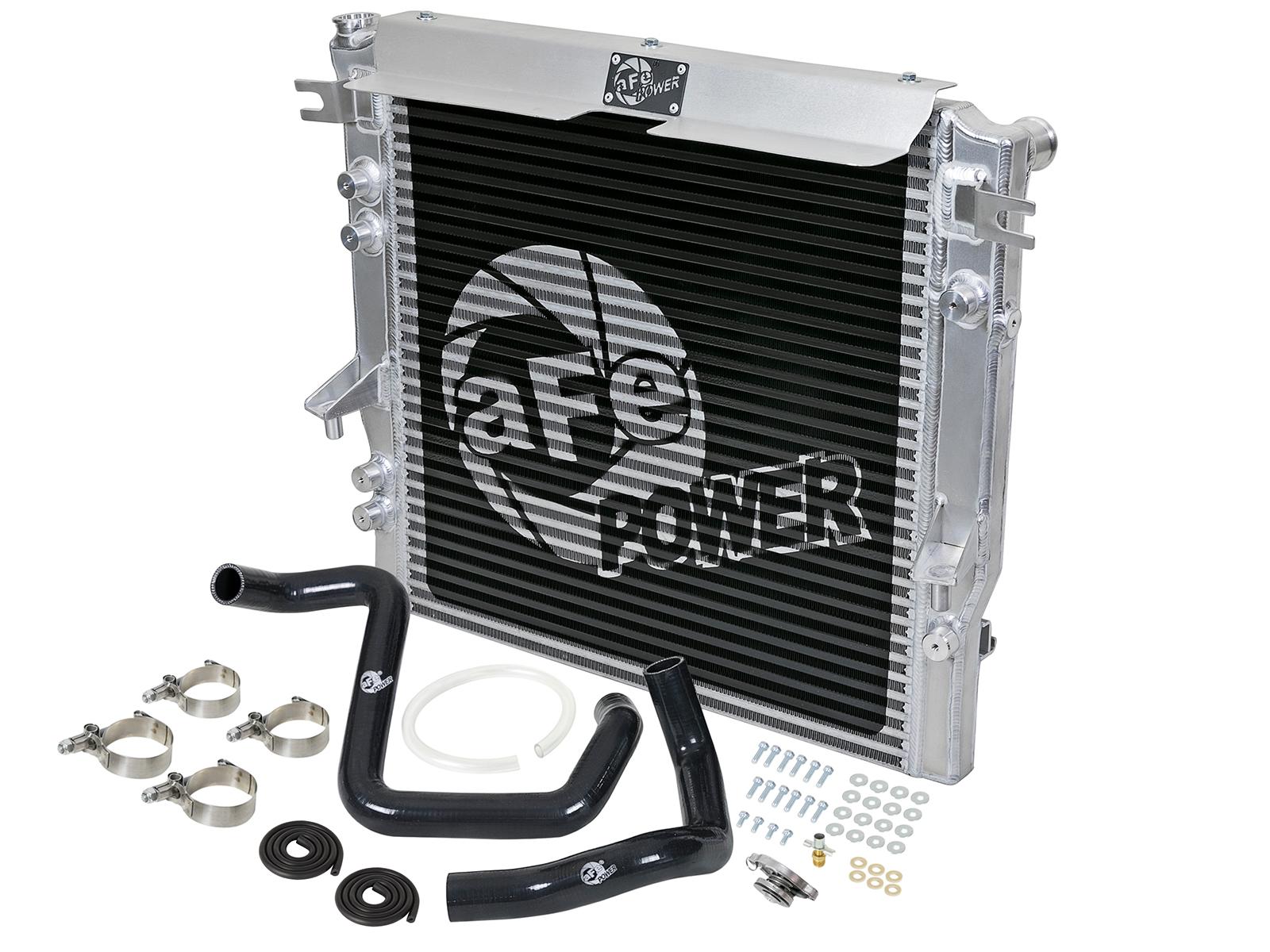 AFE BladeRunner GT Series Bar and Plate Radiator w/ Hoses (2012-2018 Wrangler JK, Wrangler) - 46-50012-B