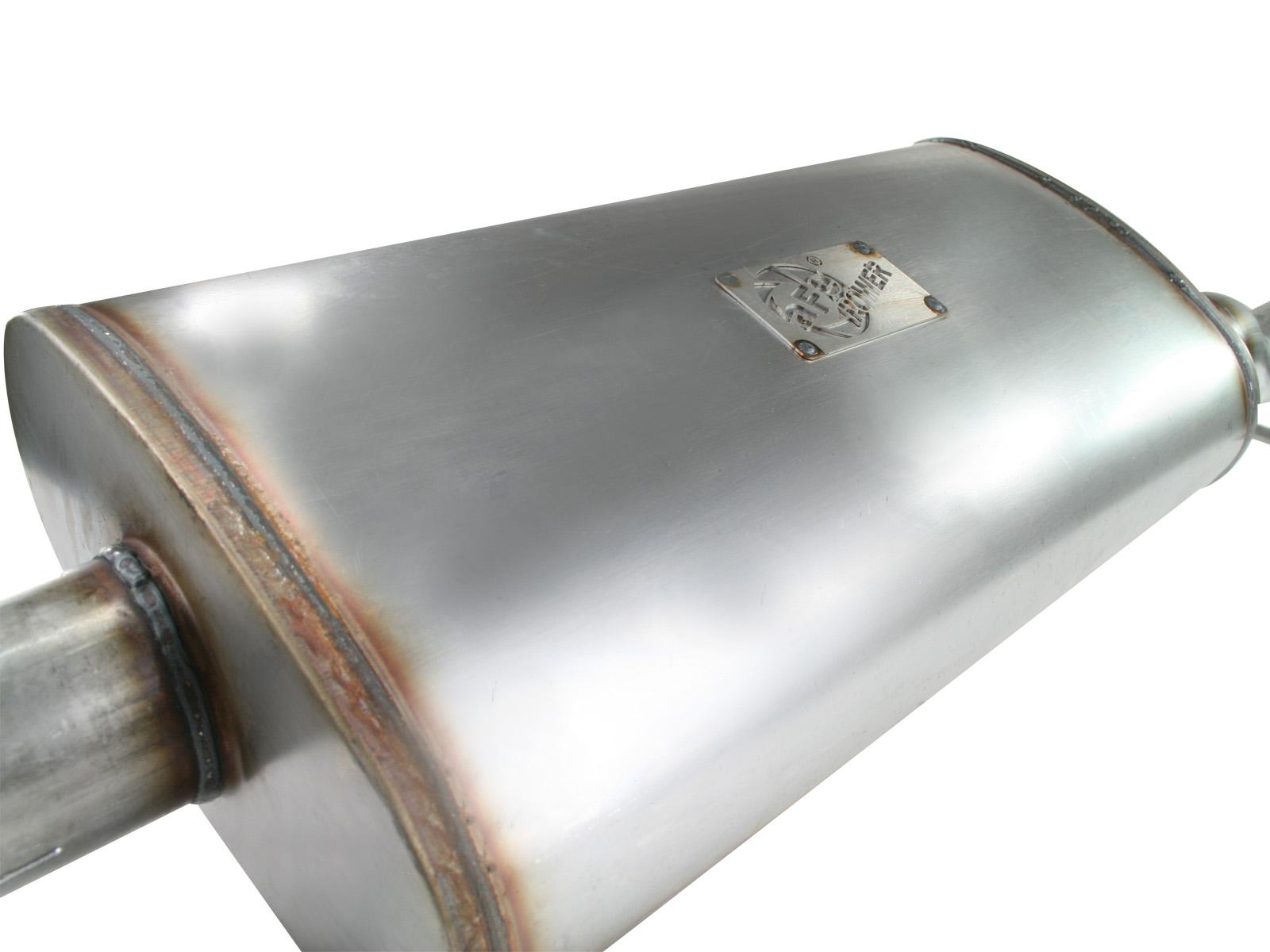 AFE MACH Force-Xp 3 IN 409 Stainless Steel Cat-Back Exhaust System w/Black Tip (2004-2008 F-150) - 49-43011-B