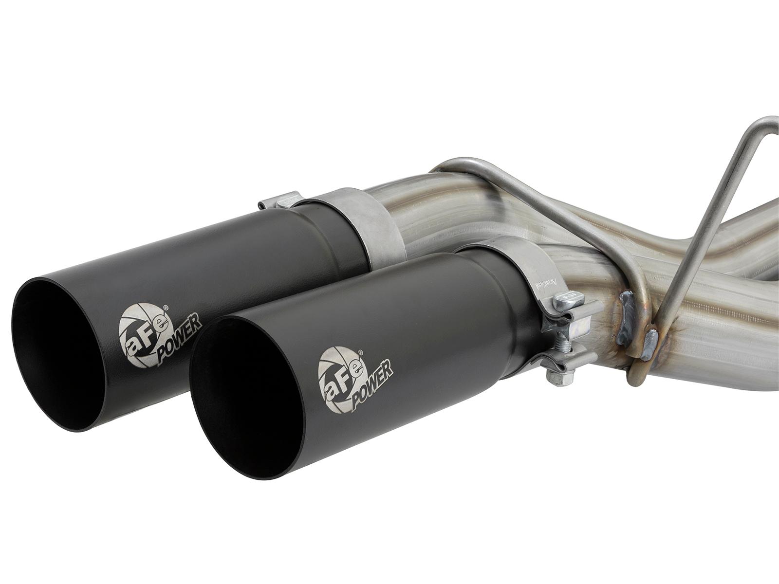 AFE 2017+ F-150 3.5L Ecoboost Raptor Stainless Steel Rebel Series 3" Cat-Back Exhaust System (Dual Side Exit-Black Tips)