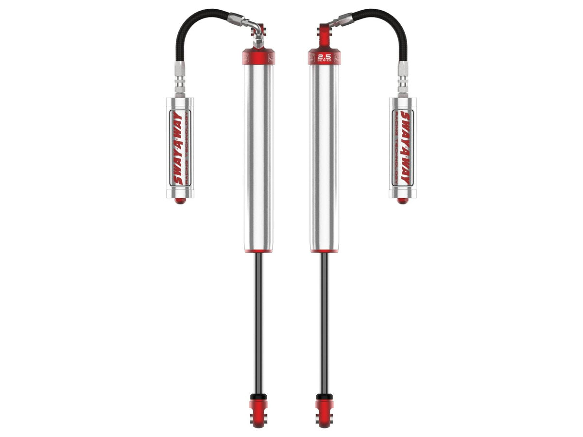 AFE Sway-A-Way 2.5 Rear Shock Kit w/ Remote Reservoirs for 4-6 IN Lifts (2017-2024 F-250 Super Duty , F-350 Super Duty) - 302-0056-12