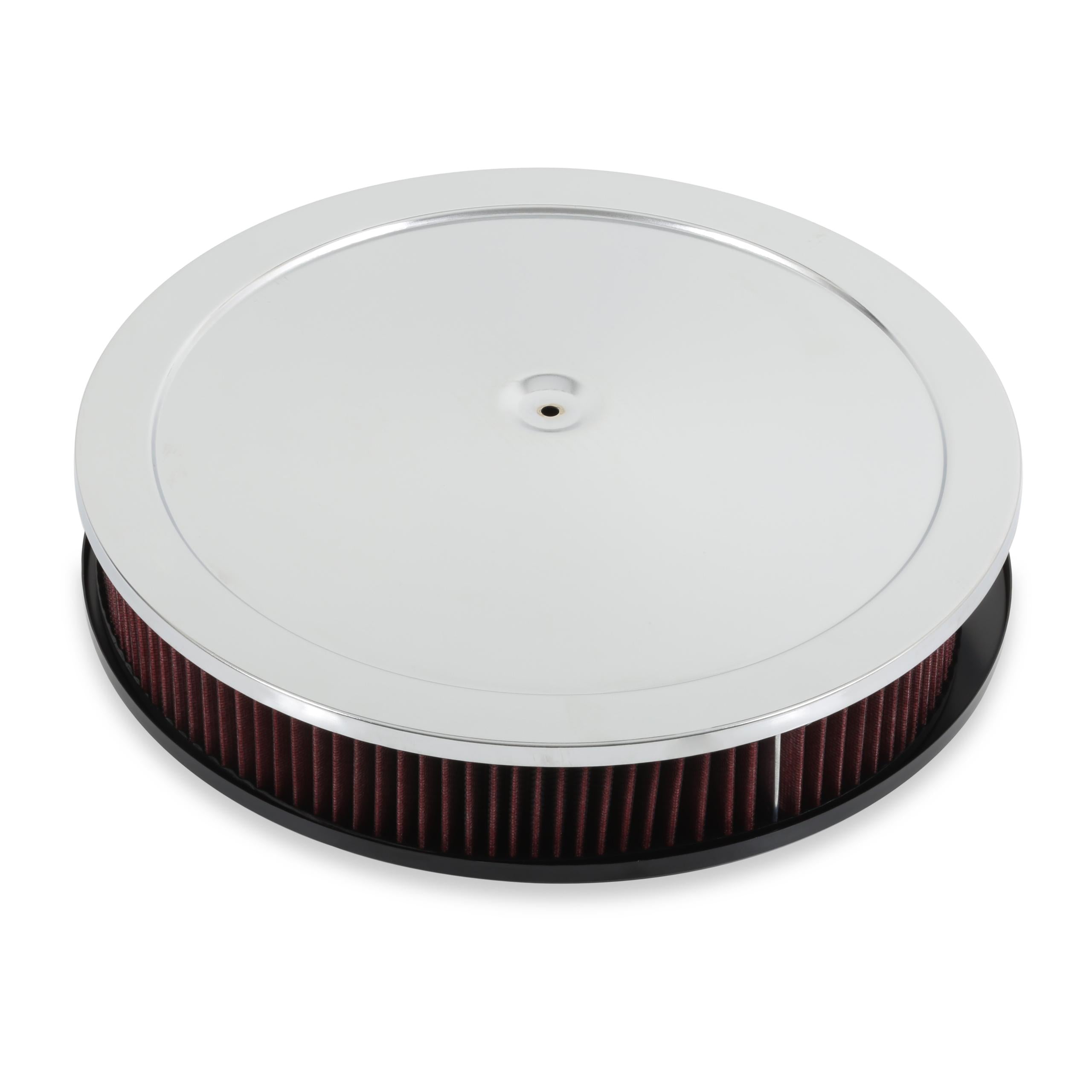 Holley RetroFilter Drive-By-Wire Air Cleaner - 16-Inch Diameter - Chrome - 120-500