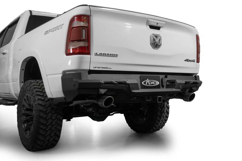 Addictive Desert Designs 2019-2024 RAM 1500 non-Rebal Black Label Rear Bumper - R55020NA0103
