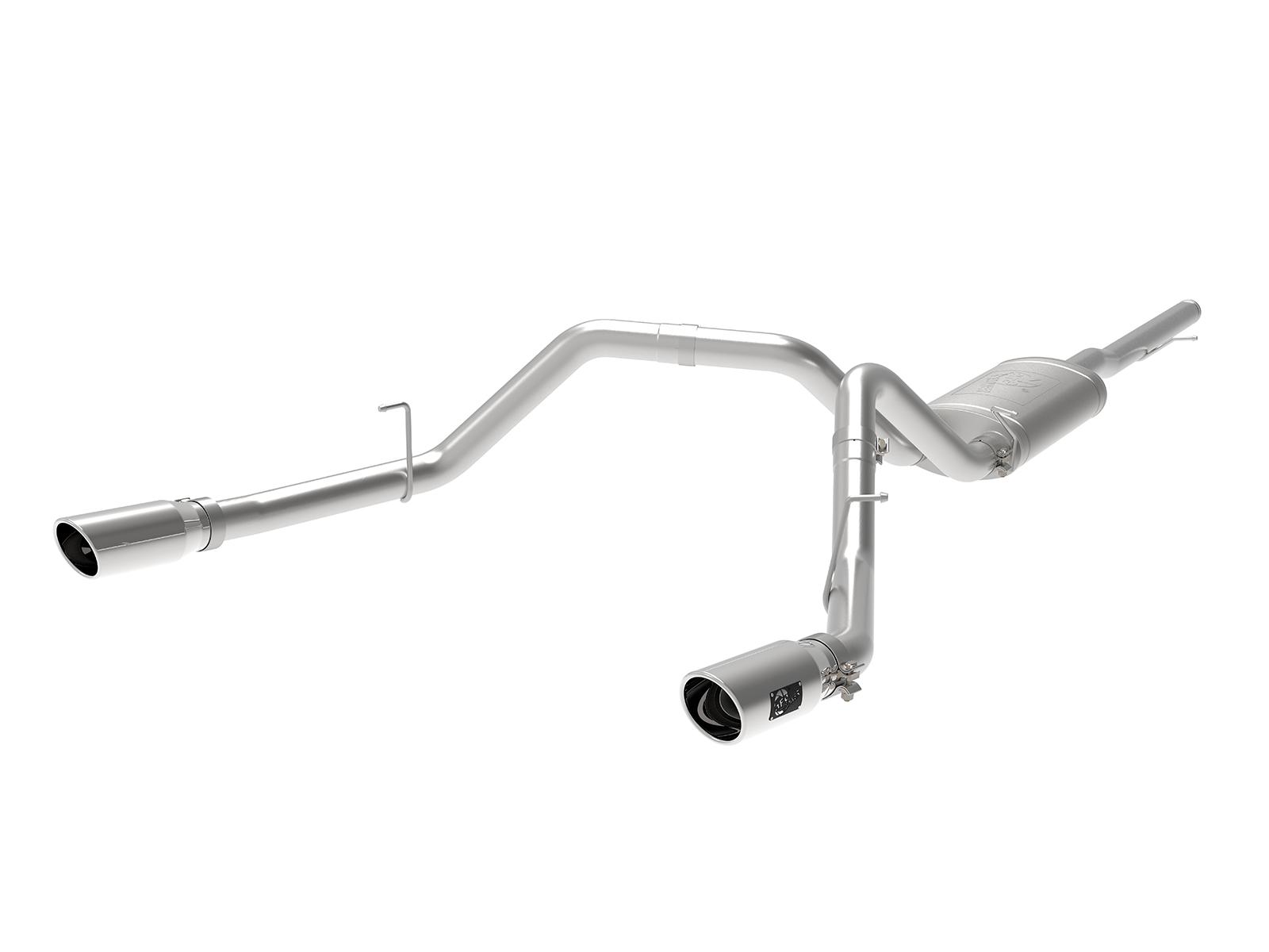 AFE Cat-Back Exhaust System (2009-2019 GM 1500 V6-4.3/V8-4.8/5.3L) - 49-44112-P