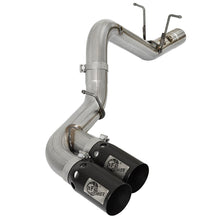AFE Rebel XD 4 IN 409 Stainless Steel DPF-Back Exhaust w/Dual Black Tips (2017-2019 Silverado 2500 HD, Silverado 3500 HD, Sierra 2500 HD, Sierra 3500 HD) - 49-44089-B