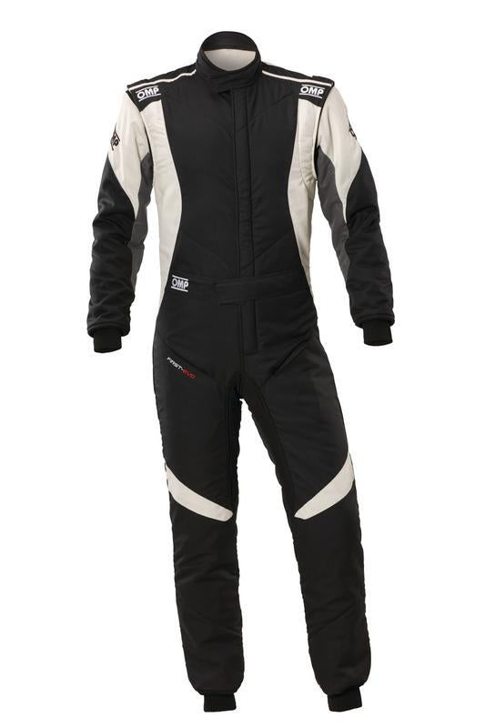 OMP First Evo Overall Anthracite / Fluo Yellow - Size 42 (FIA 8856-2018/SFI)