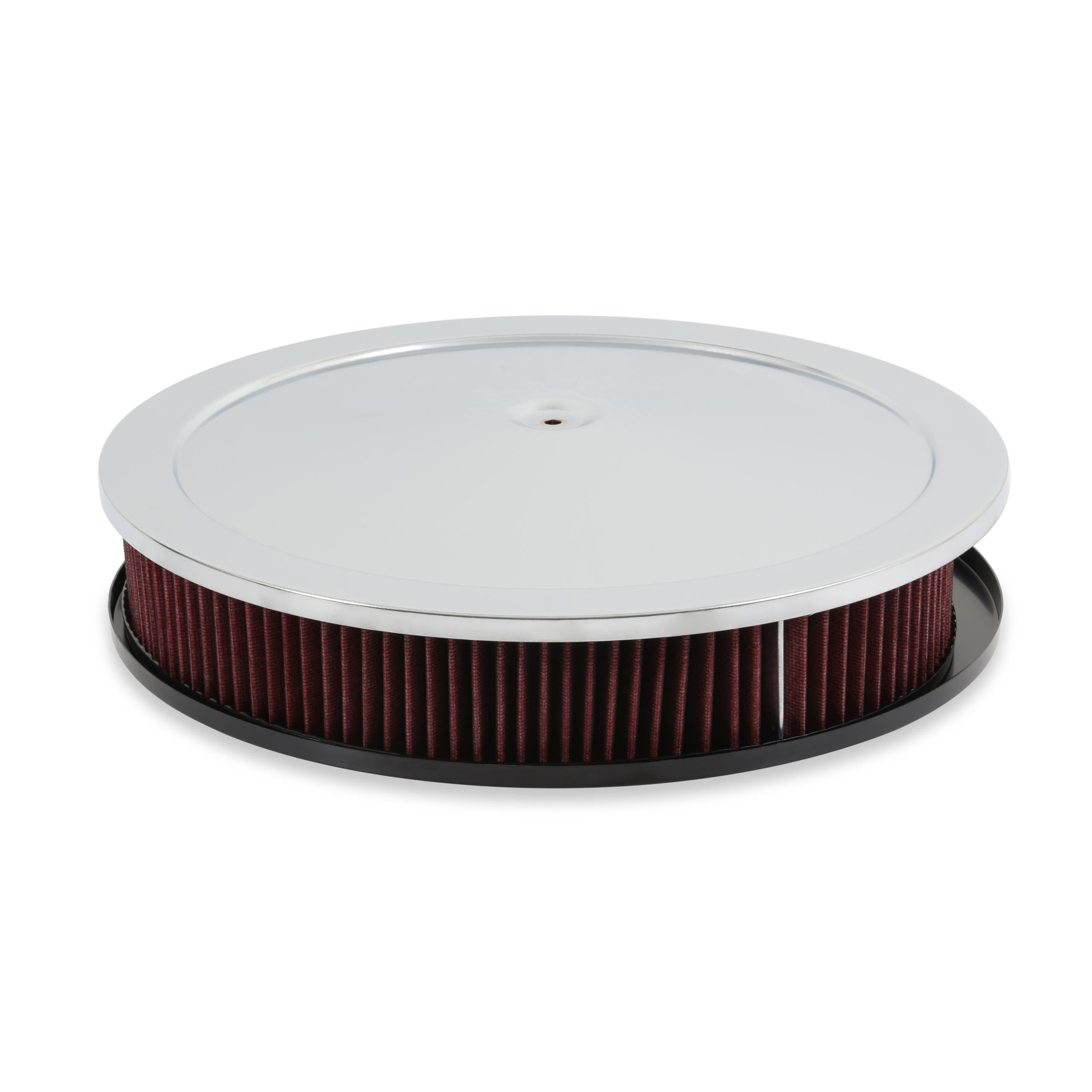 Holley RetroFilter Drive-By-Wire Air Cleaner - 16-Inch Diameter - Chrome - 120-500