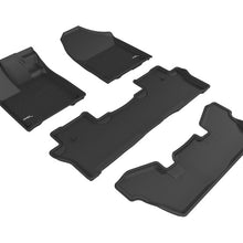 3D MAXpider 2016-2020 Honda Pilot 7-Passenger Kagu 1st & 2nd & 3rd Row Floormats - Black