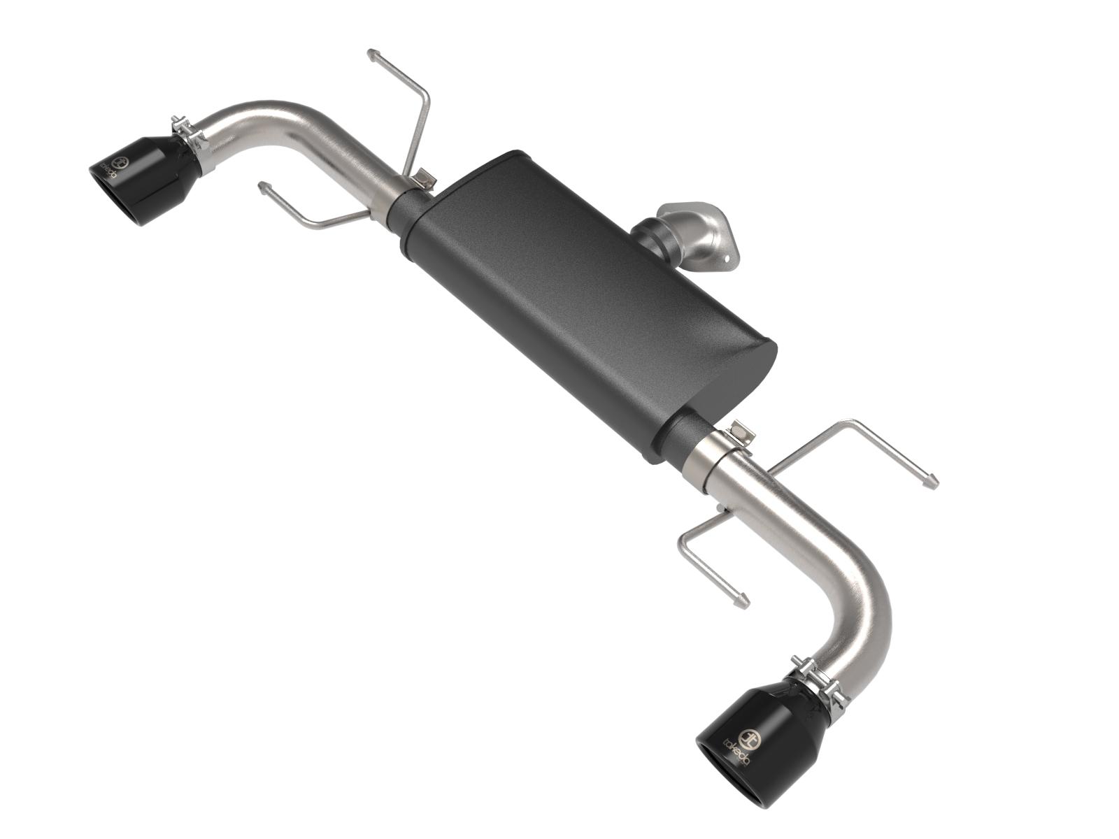 AFE Takeda 2-1/2 IN 304 Stainless Steel Axle-Back Exhaust System w/ Black Tip (Mazda CX-5 19-22 L4-2.5/2.5L (t)) - 49-37021-B