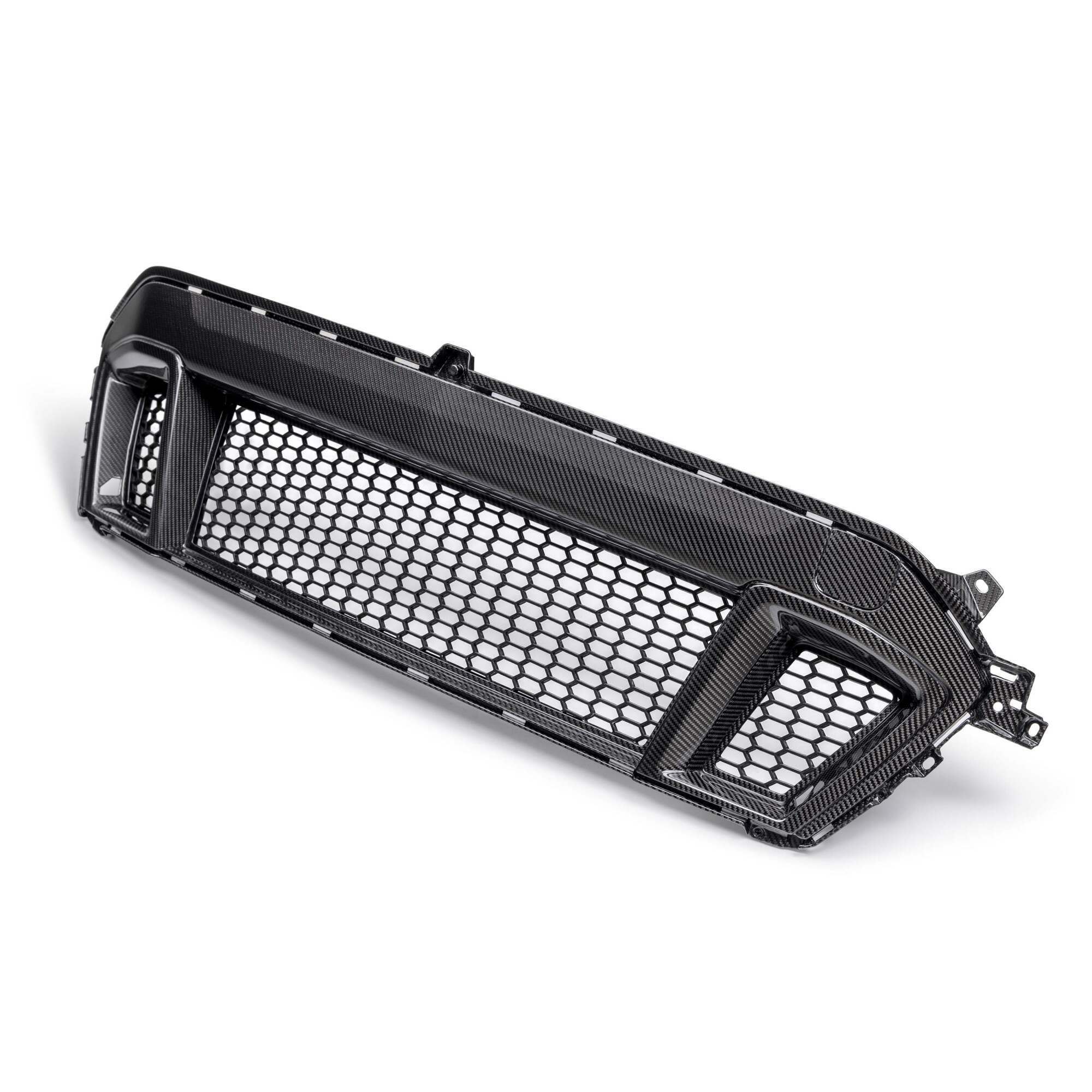 Anderson Composites Carbon Fiber Front Grille (2024-2026 Mustang GT) - AC-FG24FDMUGT