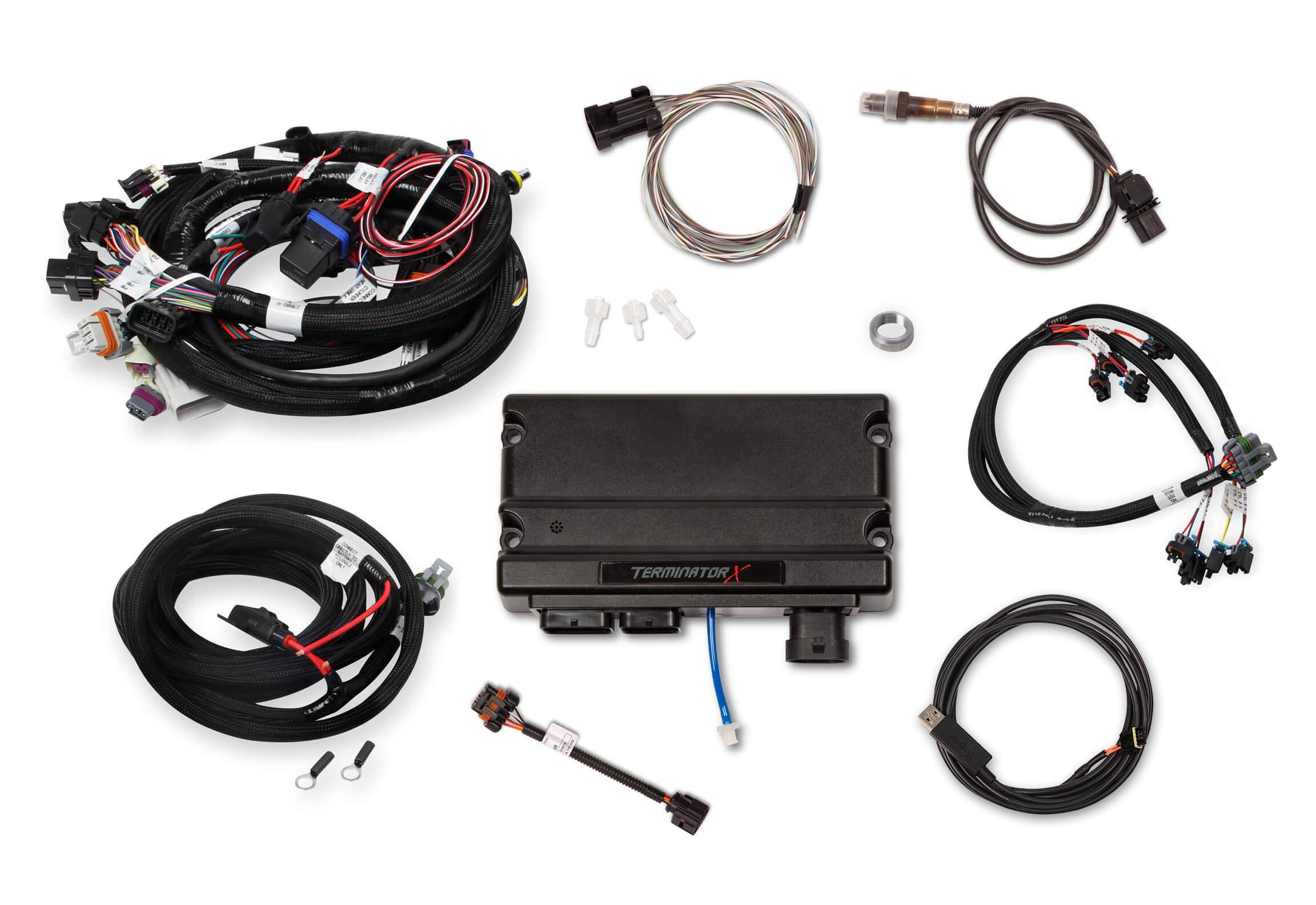 Holley Terminator X 24x/1x Multec 2 LS MPFI Kit - Without 3.5" Handheld.  - 550-904T