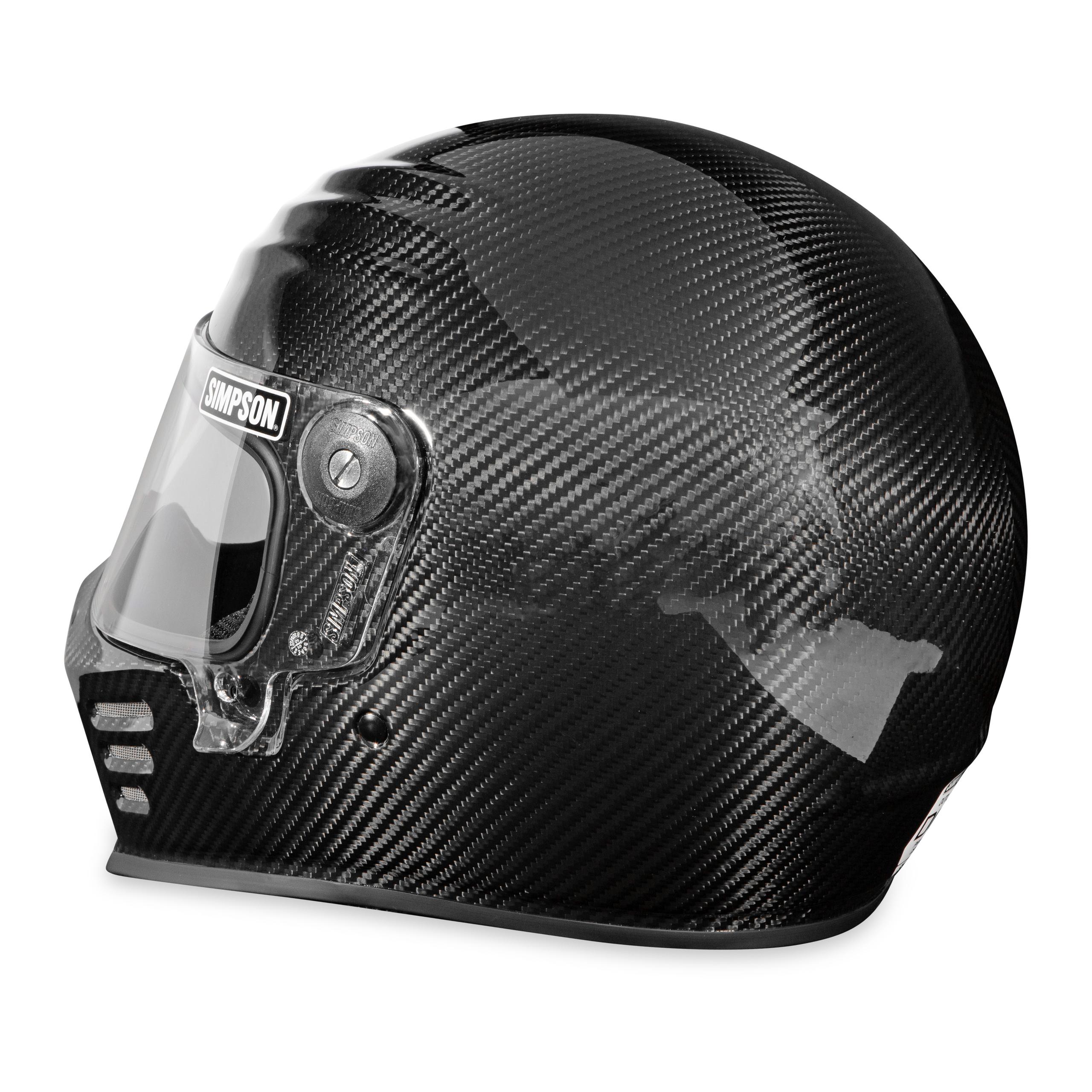 Simpson Racing Motorcycle Outlaw Bandit 3 Helmet - Carbon Fiber - OB3CXL