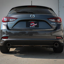 AFE Takeda 2-1/2 IN 304 Stainless Steel Axle-Back Exhaust System w/ Carbon Fiber Tip (Mazda 3 14-18 L4-2.0/2.5L) - 49-37014-C