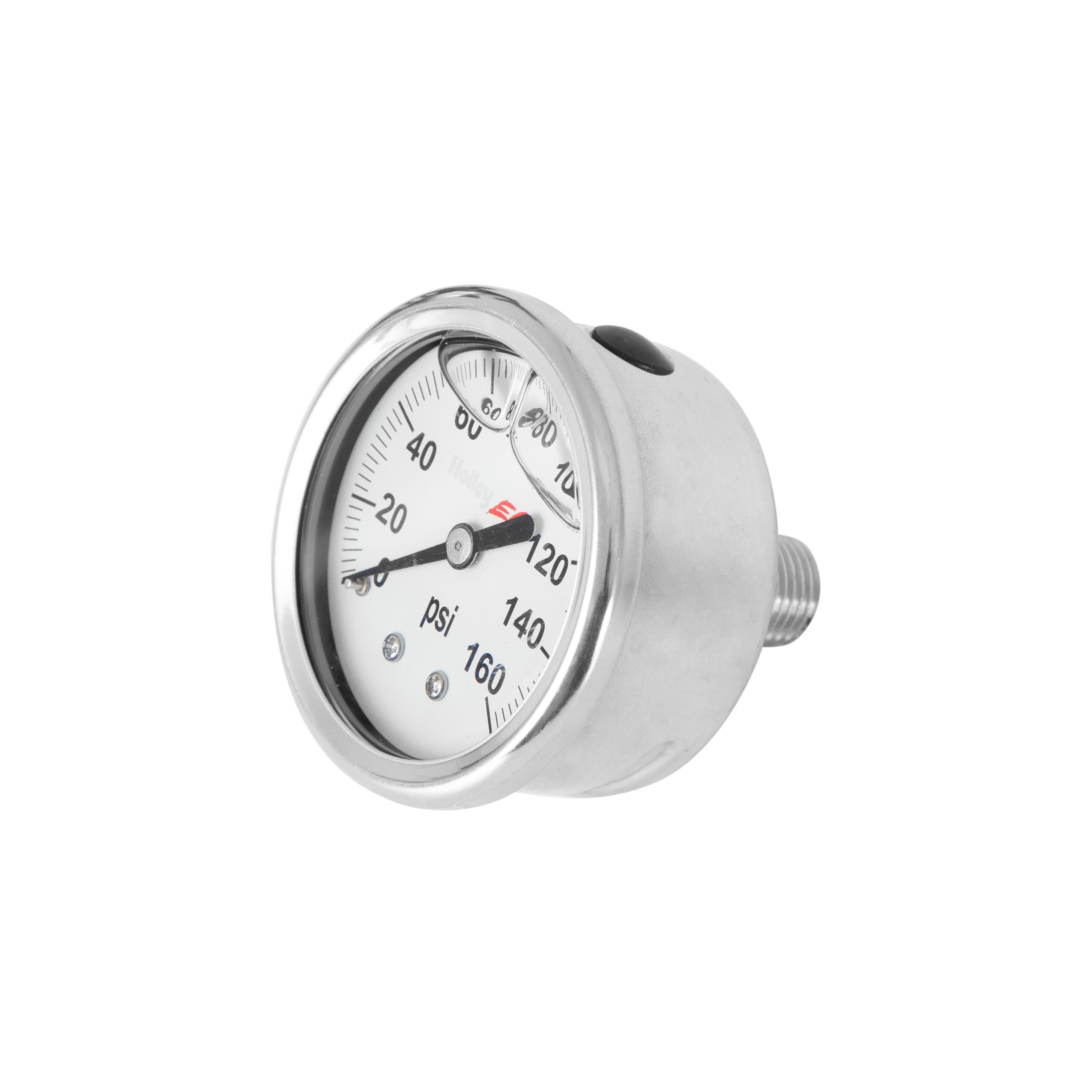 Holley Fuel Press Gauge, 160 Psi  - 26-506